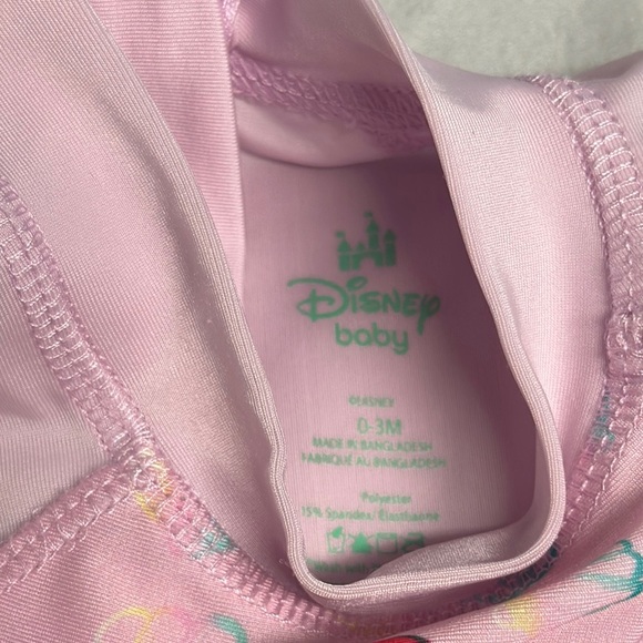Disney - Little Mermaid Pink and Blue Rashguard Swimwear - Picture 2 of 4